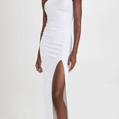 Victor Glemaud One Shoulder Rouched Dress