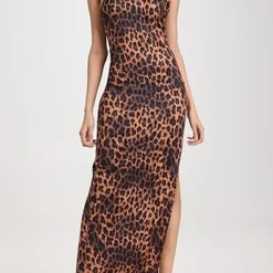 Victor Glemaud Strappy One Shoulder Maxi Dress