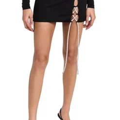 Giuseppe Di Morabito Lace Up Skirt -Deals Glitz Muse Store gmora300841cd2d 1668188809104 2 0. UX357 QL90