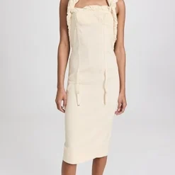 Jacquemus La Robe Crema Dress