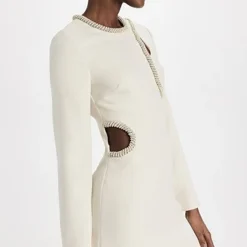 SIMKHAI Katharine Diamante Embroidery Cutout Mini Dress -Deals Glitz Muse Store jondb3096010384 1671297681143 2 0. UX357 QL90