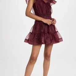 SIMKHAI Monique Organza Ruffle Sleeve Mini Dress -Deals Glitz Muse Store jondb3097112141 1661540317994 2 0. UX357 QL90