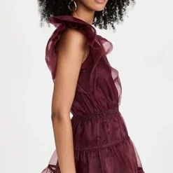 SIMKHAI Monique Organza Ruffle Sleeve Mini Dress -Deals Glitz Muse Store jondb3097112141 1661540318198 2 0. UX357 QL90