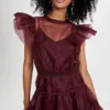 SIMKHAI Monique Organza Ruffle Sleeve Mini Dress -Deals Glitz Muse Store jondb3097112141 1661540318286 2 0. UX357 QL90