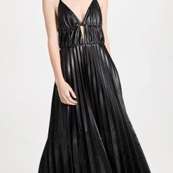 SIMKHAI Alpine Laser Cut Vegan Leather Midi Dress -Deals Glitz Muse Store jondb310481cd2d 1669216752361 2 0. UX357 QL90