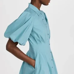SIMKHAI Cleo Cotton Poplin Balloon Pintuck Mini Dress -Deals Glitz Muse Store jondb3107971874 1674860336148 2 0. UX357 QL90