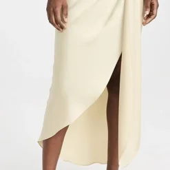 SIMKHAI Elisabetta Classic Draped Midi Skirt -Deals Glitz Muse Store jondb310881f70f 1676657131443 2 0. UX357 QL90