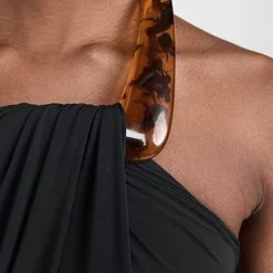 SIMKHAI Mirabella Draped Jersey Ruched Mini Dress -Deals Glitz Muse Store jondb310891cd2d 1677186953375 2 0. UX357 QL90