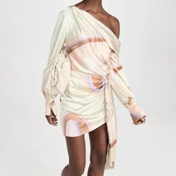 SIMKHAI Mae Marble Printed Satin Draped Mini Skirt -Deals Glitz Muse Store jondb310931f858 1676925626847 2 0. UX357 QL90