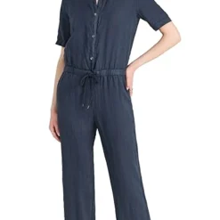 James Perse Collarless Rolled Sleeve Jumpsuit -Deals Glitz Muse Store jpers411631f695 1682607277928 2 0. UX357 QL90