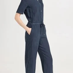 James Perse Collarless Rolled Sleeve Jumpsuit -Deals Glitz Muse Store jpers411631f695 1682607277989 2 0. UX357 QL90