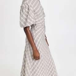 Jonathan Simkhai STANDARD Marnie Washed Plaid Dress -Deals Glitz Muse Store jstan301291e42f 1661802970103 2 0. UX357 QL90