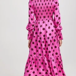 KITRI Petra Pink Retro Floral Shirred Dress -Deals Glitz Muse Store kitri300751ee07 1668204374177 2 0. UX357 QL90