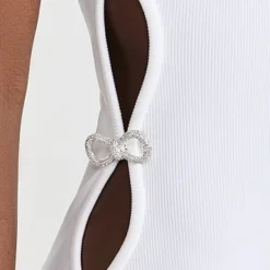 MACH & MACH Cutout Little Mini Dress With Crystal Bows -Deals Glitz Muse Store macma30030102ca 1650040050280 2 0. UX357 QL90