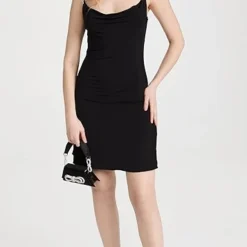 MACH & MACH Black Slip Dress With Crystal Bows -Deals Glitz Muse Store macma300311071b 1649881654003 2 0. UX357 QL90