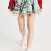 Molly Goddard Floral Printed Denim Flared Mini Skirt -Deals Glitz Muse Store mgodd3000627474 1668808925757 2 0. UX357 QL90