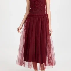 Molly Goddard Soft Tulle Gathered Panels Midi Dress -Deals Glitz Muse Store mgodd3002110701 1670260768376 2 0. UX357 QL90