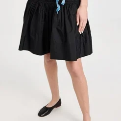 Molly Goddard Taffeta Gathered Skirt