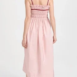 Molly Goddard Taffeta Shiirred Midi Dress With Velvet Tie -Deals Glitz Muse Store mgodd3003112822 1670274247629 2 0. UX357 QL90