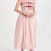 Molly Goddard Taffeta Shiirred Midi Dress With Velvet Tie -Deals Glitz Muse Store mgodd3003112822 1670274248466 2 0. UX357 QL90