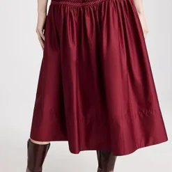 Molly Goddard Cotton Embroidered Shirred Midi Skirt -Deals Glitz Muse Store mgodd3003310701 1674250147791 2 0. UX357 QL90