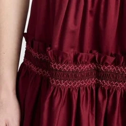 Molly Goddard Cotton Embroidered Shirred Midi Skirt -Deals Glitz Muse Store mgodd3003310701 1674250148070 2 0. UX357 QL90