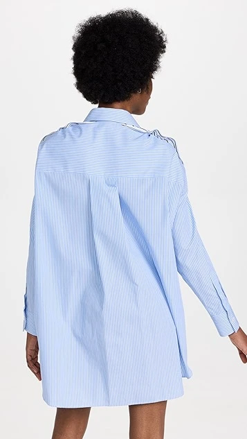 MSGM Multi Stripe Shirtdress 4 MSGM Multi Stripe Shirtdress - Image 2