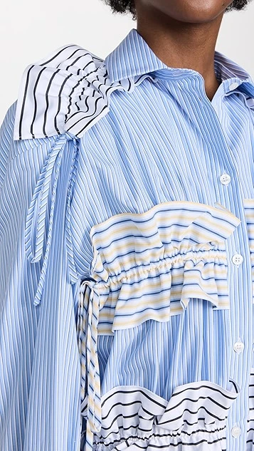 MSGM Multi Stripe Shirtdress 7 MSGM Multi Stripe Shirtdress - Image 5