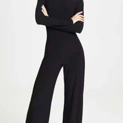 Norma Kamali Long Sleeve Turtleneck Jumpsuit
