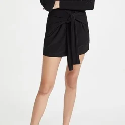 Norma Kamali Mini Tie Front Dress -Deals Glitz Muse Store nkama309541071b q4 2 0. UX357 QL90