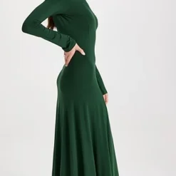 Ninety Percent Arielle Stretch Gathered Shoulder Maxi Dress -Deals Glitz Muse Store nperc3010512417 1670981304894 2 0. UX357 QL90