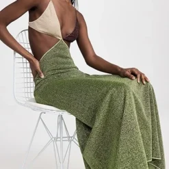 Oseree Lumire Color Cut Out Dress -Deals Glitz Muse Store osere300931020f 1680474252234 2 0. UX357 QL90