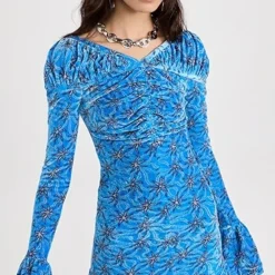 Paco Rabanne Short Blue Dress