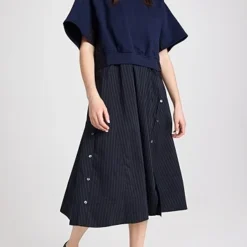 3.1 Phillip Lim French Terry Combo Dress -Deals Glitz Muse Store phlii2463719797 1670965646595 2 0. UX357 QL90