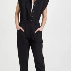 Pistola Denim Rosie Shoulder Padded Jumpsuit
