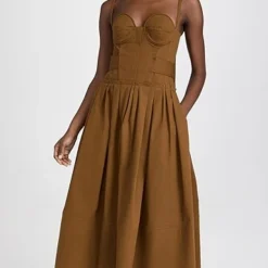 Proenza Schouler Poplin Bustier Dress