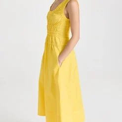 Proenza Schouler White Label Poplin Gathered Midi Dress -Deals Glitz Muse Store pswll3032510916 1675184041983 2 0. UX357 QL90