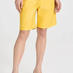 Proenza Schouler White Label Faux Leather Midi Shorts