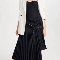 ROKH Eylets Belt Detailed Pleated Skirt -Deals Glitz Muse Store rokhh300661d6a1 1680711479112 2 0. UX357 QL90