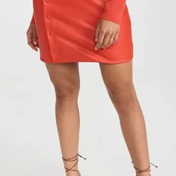 LAPOINTE Stretch Faux Leather Side Snap Mini Skirt -Deals Glitz Muse Store sally3014010338 1655825133043 2 0. UX357 QL90