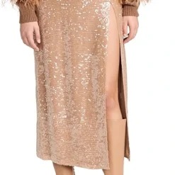 LAPOINTE Sequin Viscose High Waist Slit Skirt -Deals Glitz Muse Store sally301871a3ac 1668452622640 2 0. UX357 QL90