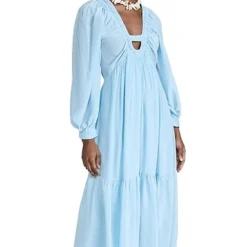 Sea Nyla Twill Puff Sleeve V Neck Dress -Deals Glitz Muse Store seaaa218141a569 1677003805795 2 0. UX357 QL90