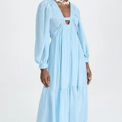 Sea Nyla Twill Puff Sleeve V Neck Dress -Deals Glitz Muse Store seaaa218141a569 1677003805959 2 0. UX357 QL90