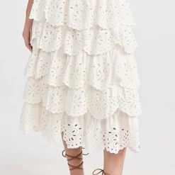 Sea Tali Lace Tiered Skirt