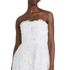 Self Portrait White Beaded Sequin Bandeau Mini Dress -Deals Glitz Muse Store selfp306971c925 1676655835173 2 0. UX357 QL90