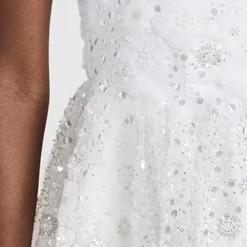 Self Portrait White Beaded Sequin Bandeau Mini Dress -Deals Glitz Muse Store selfp306971c925 1676655835369 2 0. UX357 QL90