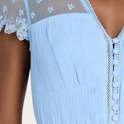 Self Portrait Blue Chiffon Tiered Midi Dress -Deals Glitz Muse Store selfp307091a569 1680559419220 2 0. UX357 QL90