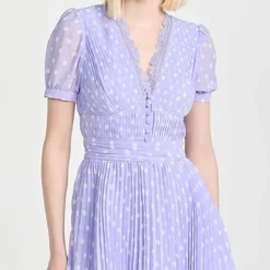 Self Portrait Lilac Polka Print Chiffon Mini Dress -Deals Glitz Muse Store selfp3071210dad 1680905757934 2 0. UX357 QL90