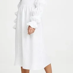 Sleeper Michelin Linen Dress In White -Deals Glitz Muse Store slepr300681af4e q4 2 0. UX357 QL90