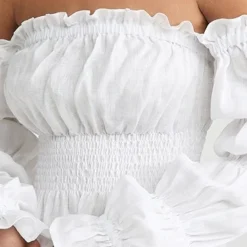 Sleeper Michelin Linen Dress In White -Deals Glitz Muse Store slepr300681af4e q5 2 0. UX357 QL90